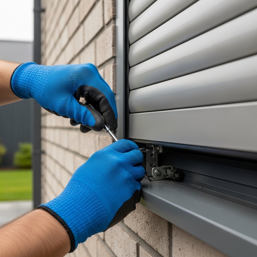 Intervention sur volet roulant à Bruxelles